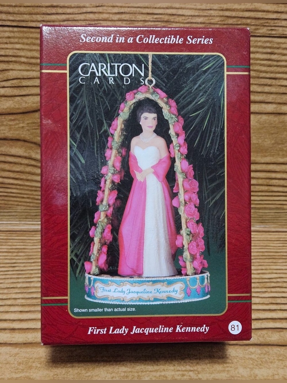 Carlton Cards First Lady Jacqueline Kennedy ornament from 1999,